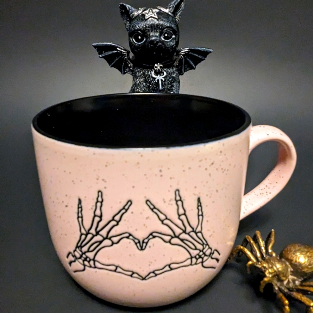Pink Halloween mug